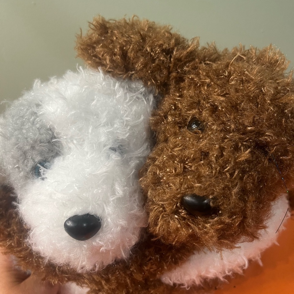 FAO Schwarz Brown and White Stuffed Animals - Picture 2 of 10